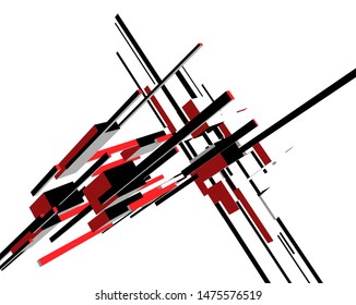 abstract architecture design, vector illustration