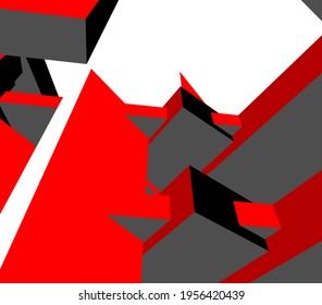 ilustración vectorial de diseño de arquitectura abstracta