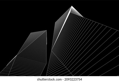 ilustración vectorial de diseño de arquitectura abstracta