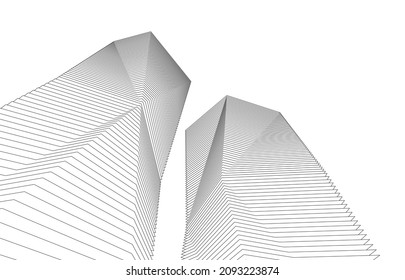ilustración vectorial de diseño de arquitectura abstracta