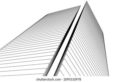 abstract architecture design vector illustration