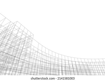 ilustración vectorial de diseño de arquitectura abstracta