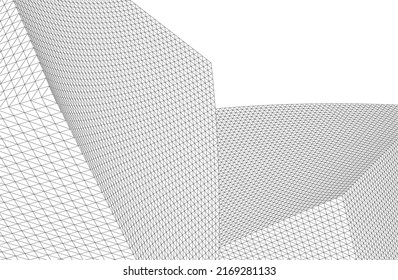 abstract architecture design vector illustration