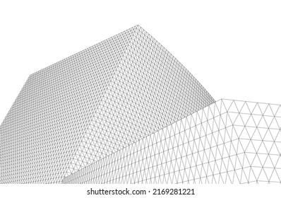abstraktes Architekturdesign, Vektorgrafik