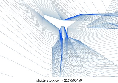 abstract architecture design vector illustration