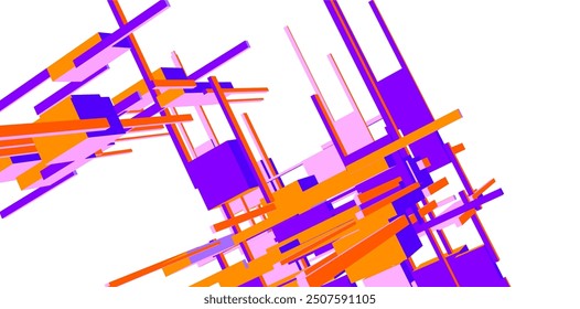 abstraktes Architekturdesign, Vektorgrafik