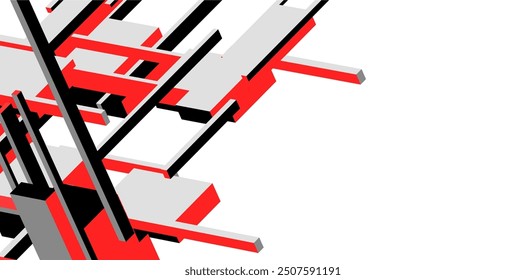 abstraktes Architekturdesign, Vektorgrafik