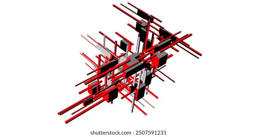 abstract architecture design vector illustration