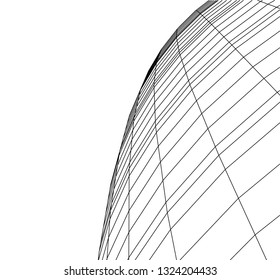 abstract architecture, dome 3d