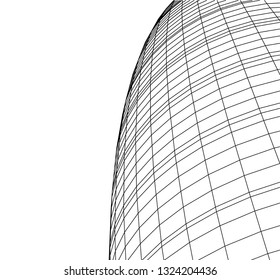abstract architecture, dome 3d