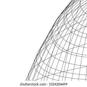 abstract architecture, dome 3d