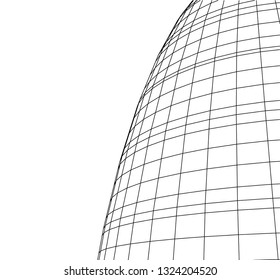 abstract architecture, dome 3d