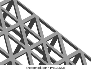ilustración 3d de dibujo de arquitectura abstracta