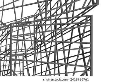 abstract architecture drawing vector illustration