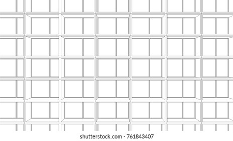 abstract architecture, facade building