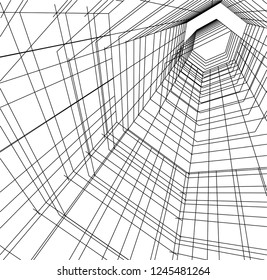 abstract architecture, geometric background