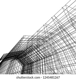 abstract architecture, geometric background