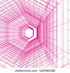 abstract architecture, geometric background