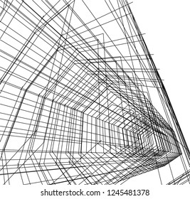 abstract architecture, geometric background