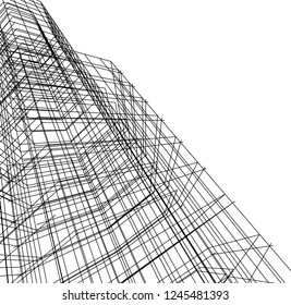 abstract architecture, geometric background