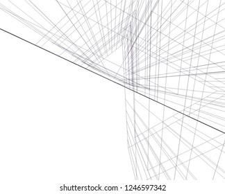 Abstract architecture, geometric background