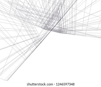 Abstract architecture, geometric background