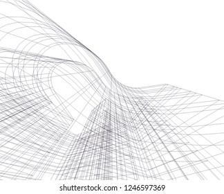 Abstract architecture, geometric background