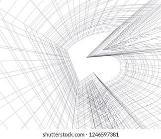 Abstract architecture, geometric background