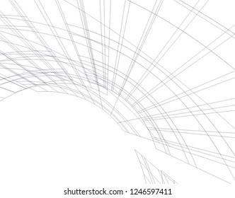 Abstract architecture, geometric background