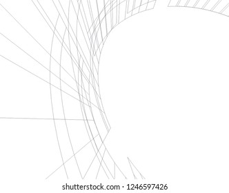 Abstract architecture, geometric background