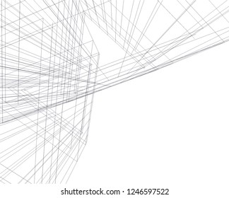 Abstract architecture, geometric background