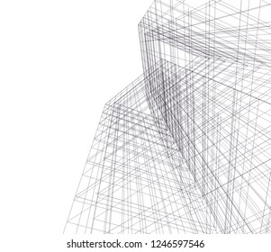 Abstract architecture, geometric background