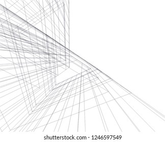 Abstract architecture, geometric background