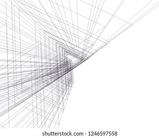 Abstract architecture, geometric background