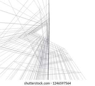 Abstract architecture, geometric background