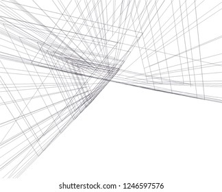 Abstract architecture, geometric background