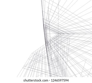 Abstract architecture, geometric background