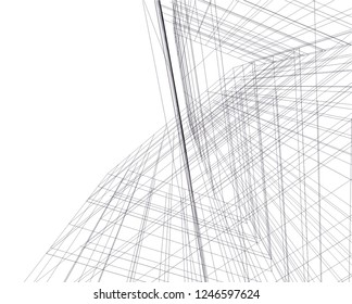 Abstract architecture, geometric background