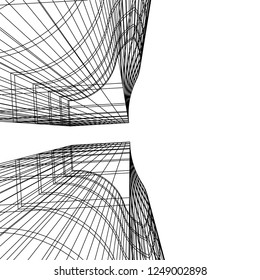 abstract architecture, geometric background