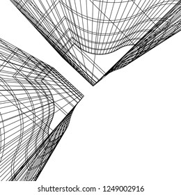 abstract architecture, geometric background
