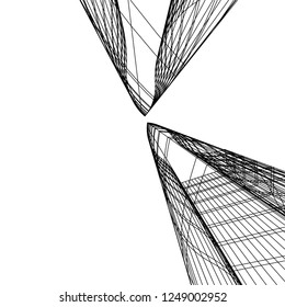 abstract architecture, geometric background