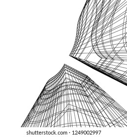 abstract architecture, geometric background