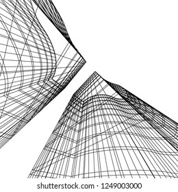abstract architecture, geometric background