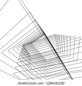 Abstract architecture geometric background