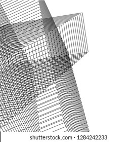Abstract architecture geometric background