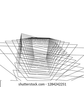 Abstract architecture geometric background