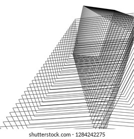 Abstract architecture geometric background