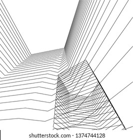 abstract architecture geometric background
