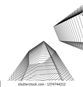 abstract architecture geometric background
