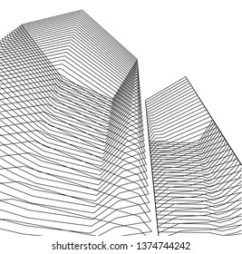 abstract architecture geometric background